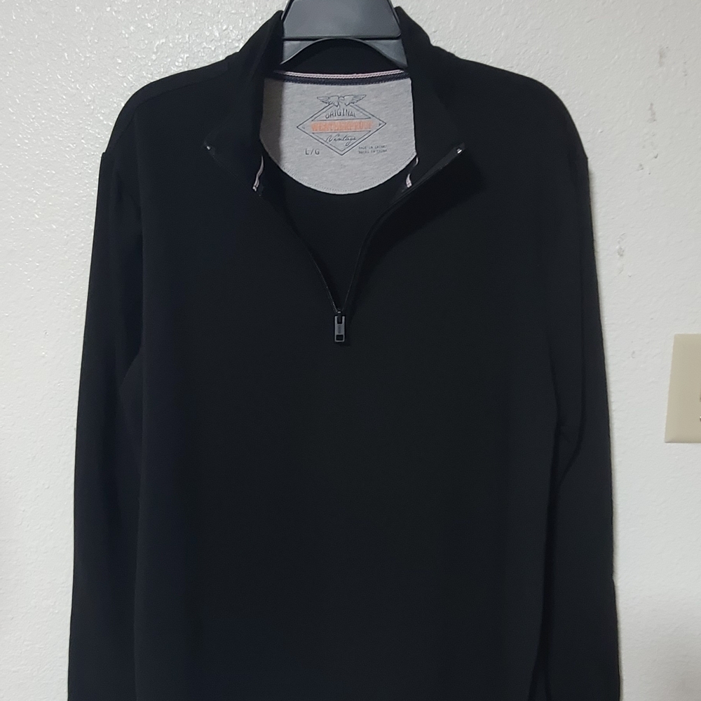 Weatherproof Men's Black Zip-Up Sweater Size L
